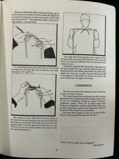 Mac King's First Lecture Notes