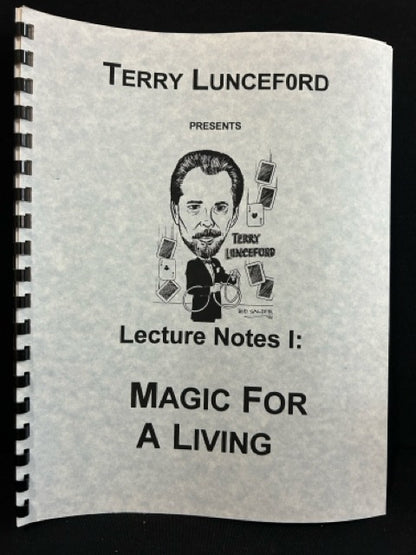 Terry Lunceford "Magic For A Living" Lecture Notes (3 Items)