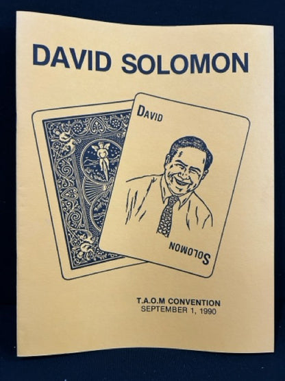 David Solomon TAOM Notes