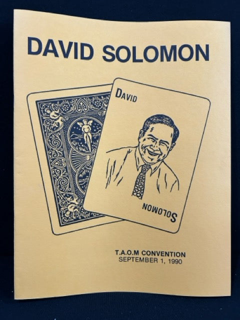 David Solomon TAOM Notes