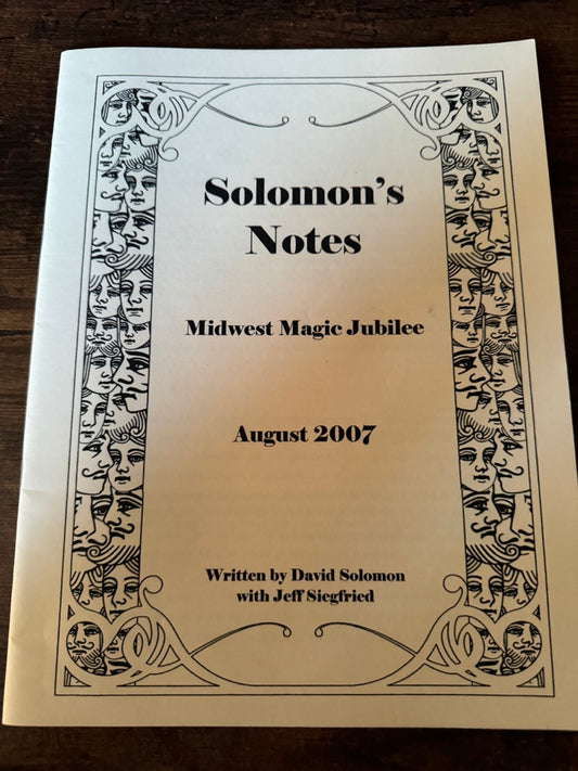 Solomon's Notes (2007) - David Solomon