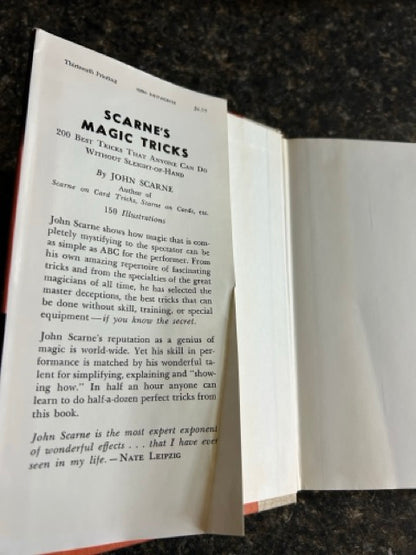 Scarne's Magic Tricks - John Scarne - HC w/dj