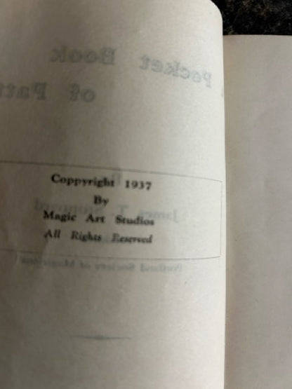 Pocket Book of Patter - Jimmy Stoppard