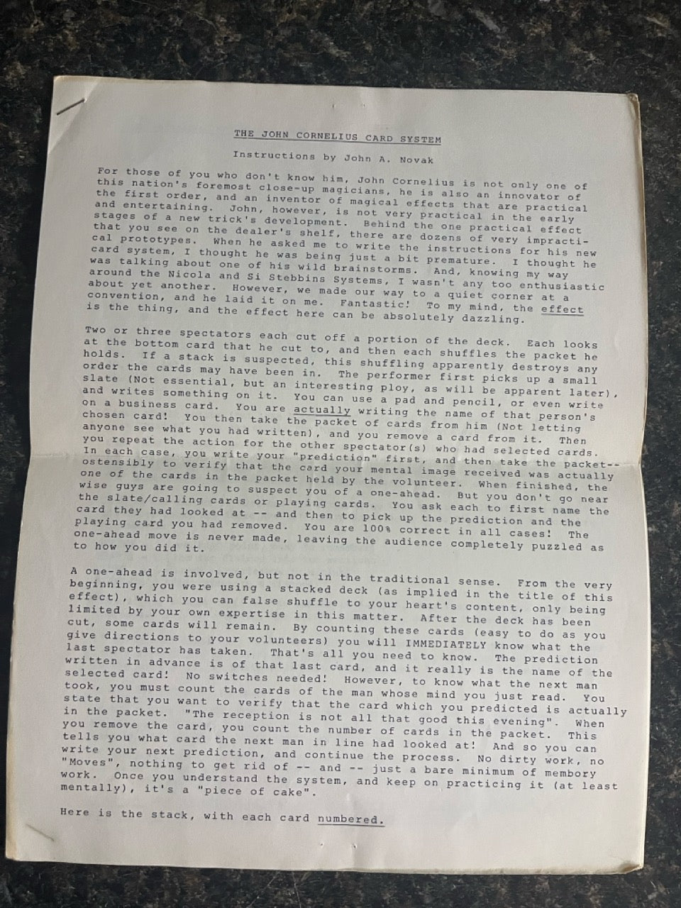 2 John Cornelius Booklets