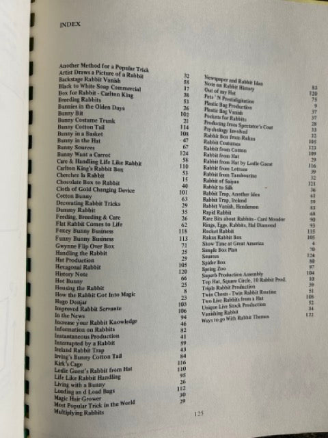 The Bunny Book for Magicians - Frances Marshall