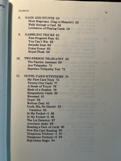 Card Magic: 117 Easy-To-Perform Tricks With An Ordinary Deck - Bill Okal