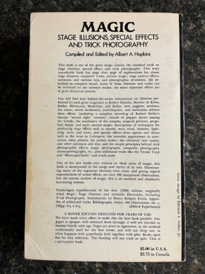 Magic, Stage Illusions, Special Effects & Trick Photography - Albert A. Hopkins