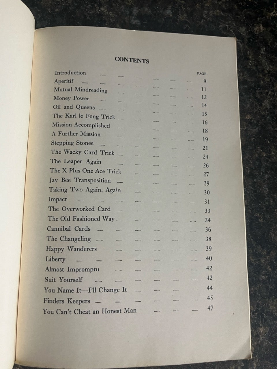 The Devil's Plaything, Cardboard Charades - Roy Walton