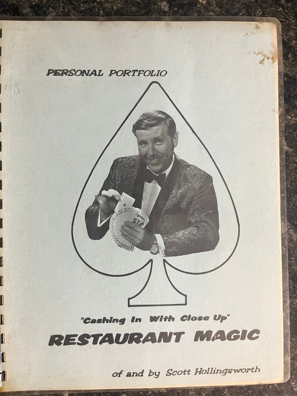"Cashing in with Close-Up" Restaurant Magic  - Scott Hollingsworth - SIGNED
