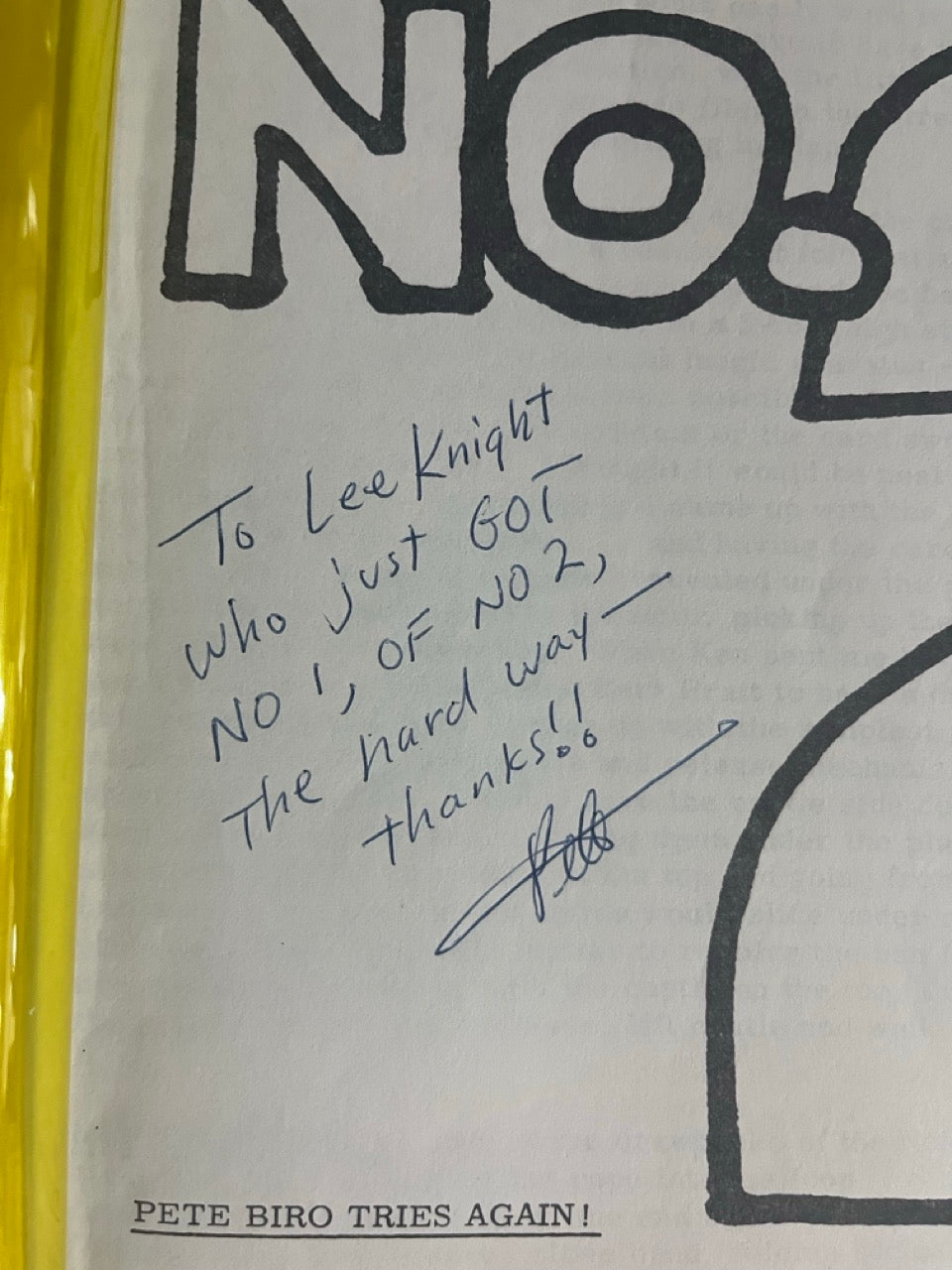 Pete Biro Lecture,  #1 and #2 - SIGNED