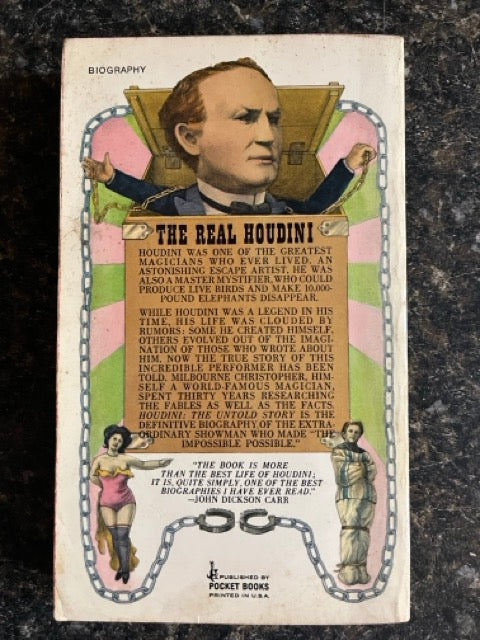Houdini: The Untold Story - Milbourne Christopher