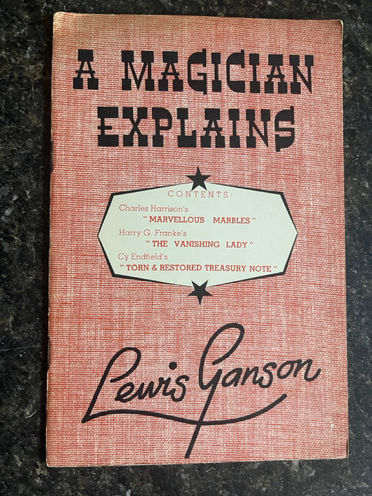 A Magician Explains - Lewis Ganson