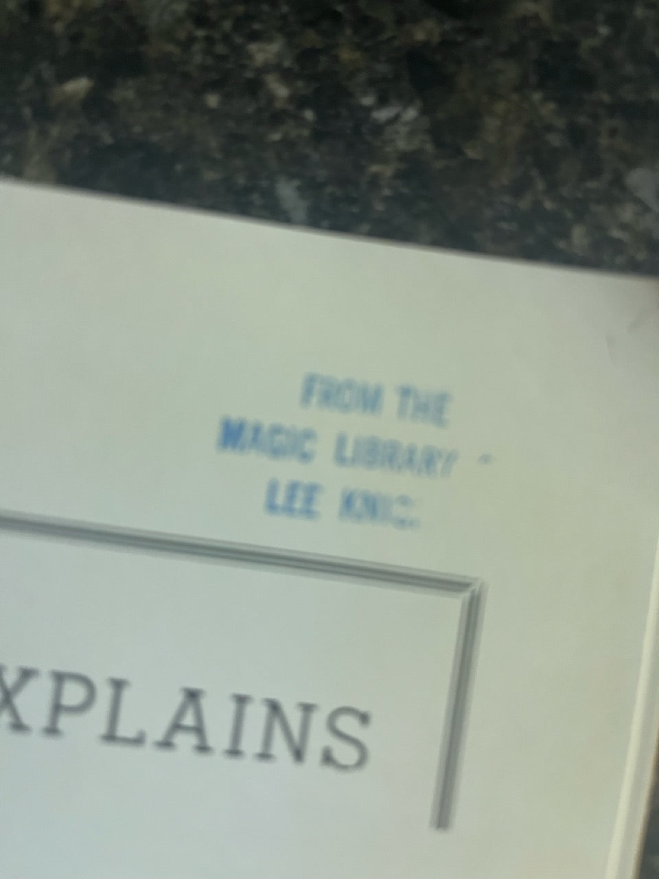 A Magician Explains - Lewis Ganson
