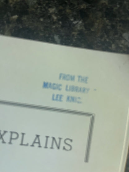 A Magician Explains - Lewis Ganson