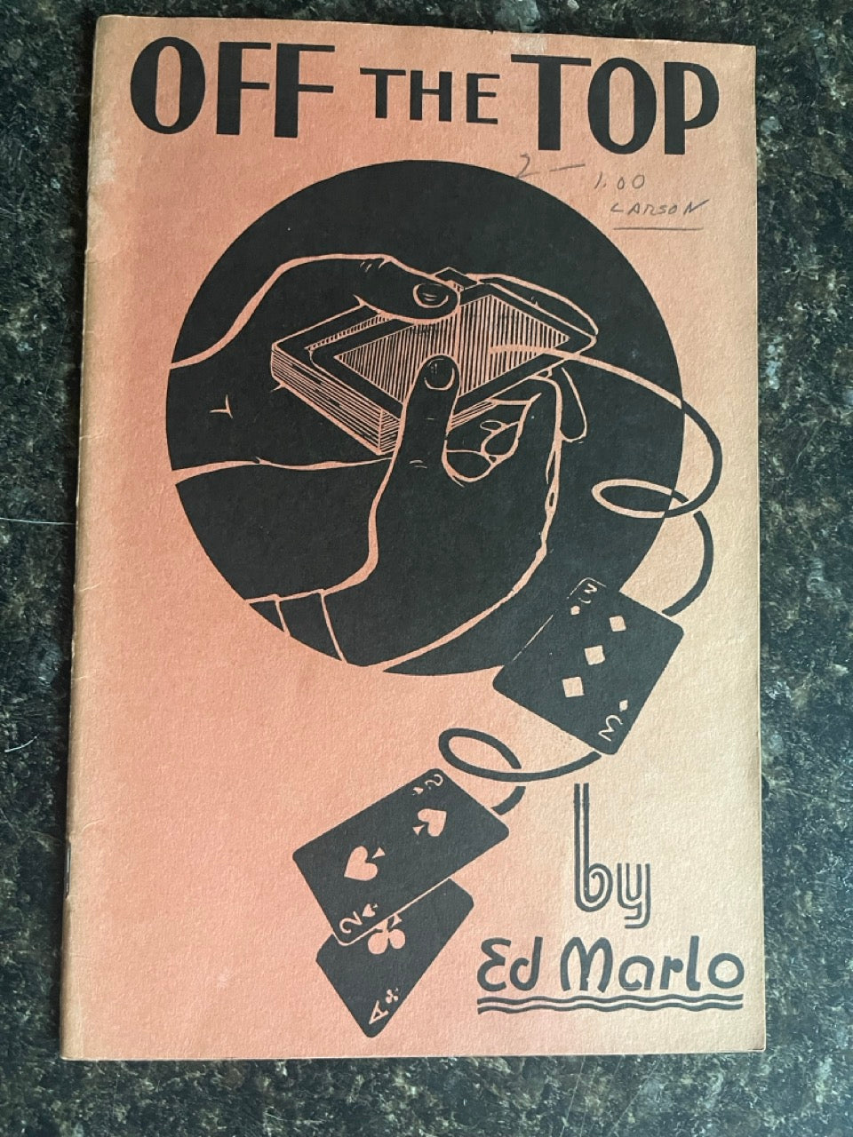 Off the Top -  Ed Marlo (Used copy)
