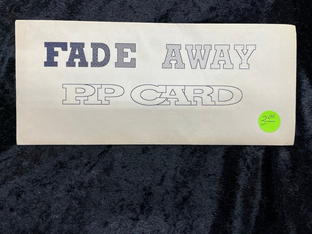 Fade Away Pip Card - (Tom Craven estate)