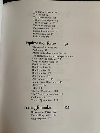 Encyclopedia of Impromptu Card Forces - Lewis Jones (2010 H&R Books)