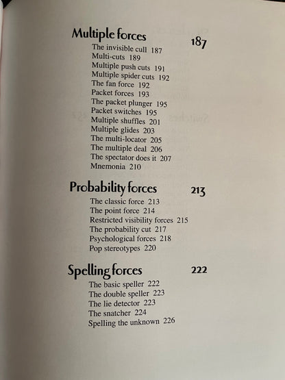 Encyclopedia of Impromptu Card Forces - Lewis Jones (2010 H&R Books)