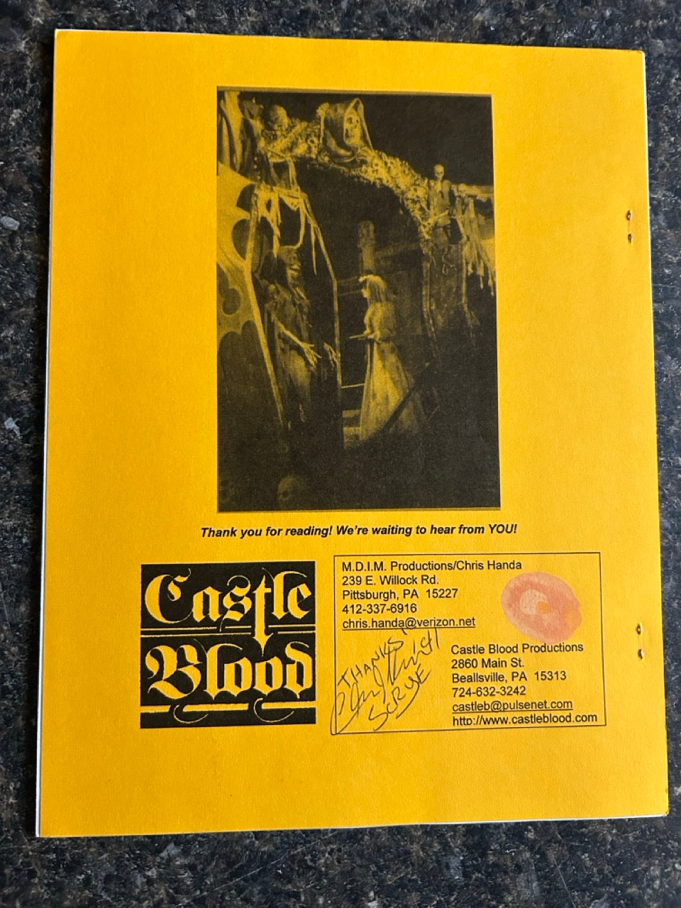 Scrye's Castle Blood Magic Presentation Companion/Sampler - Chris Handa - SIGNED