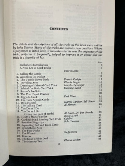Scarne On Card Tricks - John Scarne (HC)