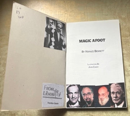 Magic Afoot (Stand Up Magic Routines) - Horace Bennett