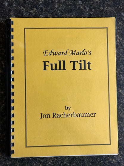 Edward Marlo's Full Tilt - Jon Racherbaumer (SIGNED & NUMBERED)