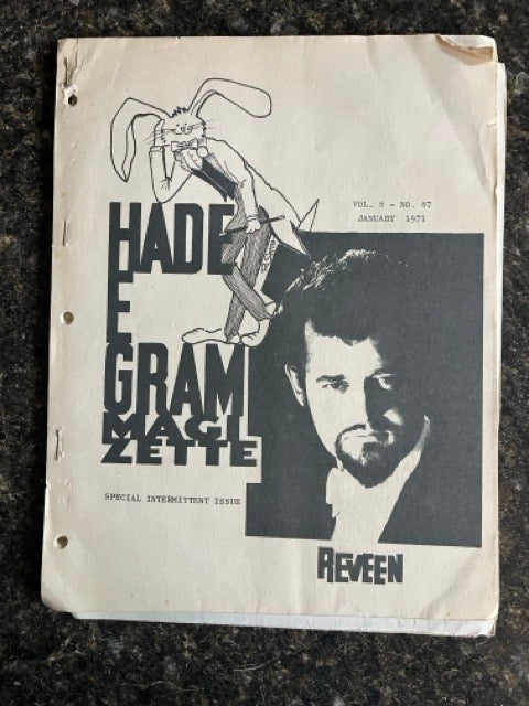 Collection of Hade-E-Gram Magizette Newsletter – Don's Magic & Books