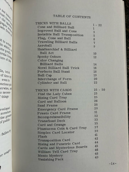 Thayer Quality Magic Catalog Instruction Sheets Volume 1, Glenn Gravatt