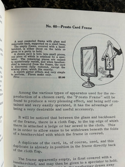 Thayer Quality Magic Catalog Instruction Sheets Volume 1, Glenn Gravatt