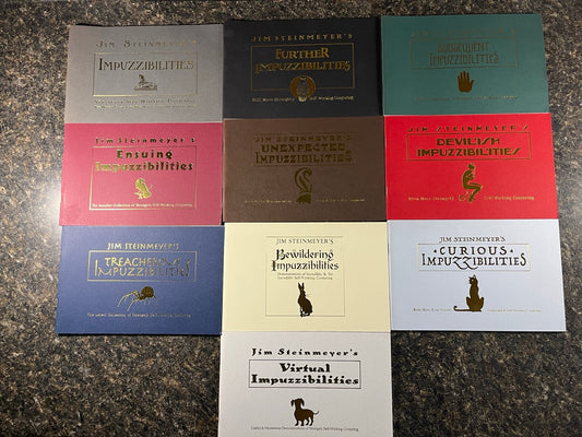 All 10 Impuzzibilities Books - Jim Steinmeyer