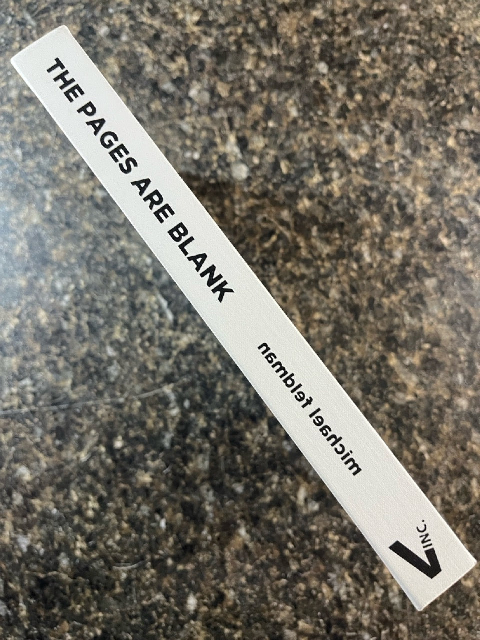 The Pages Are Blank - Michael Feldman (LIKE NEW)