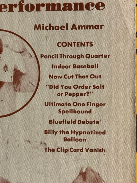 The Command Performance Set of Michael Ammar Notes (3 sets)