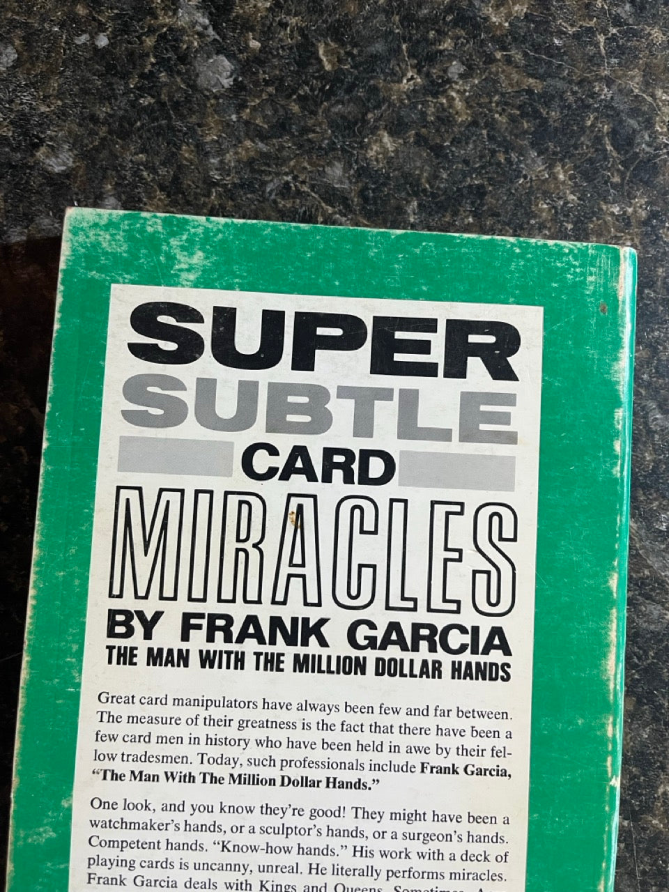 Super Subtle Card Miracles (softcover)- Frank Garcia