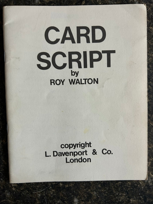 Card Script - Roy Walton
