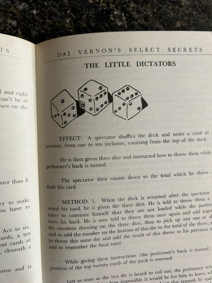 Dai Vernon's Select Secrets - Dai Vernon
