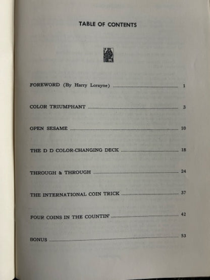 Dingle's Deceptions with Cards and Coins - Harry Lorayne