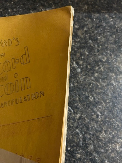 Ireland's New Card And Coin Manipulation 1935 - L.L. Ireland
