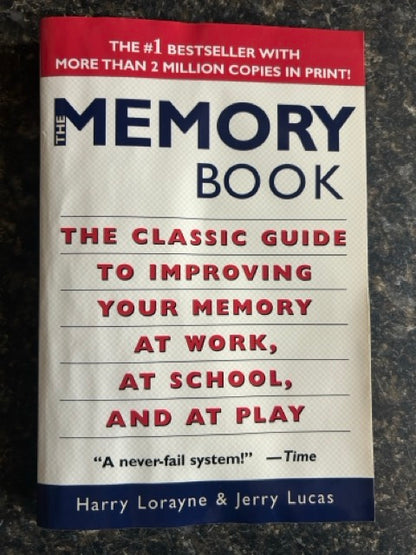 The Memory Book - Harry Lorayne & Jerry Lucas (Gold Cover 1982)