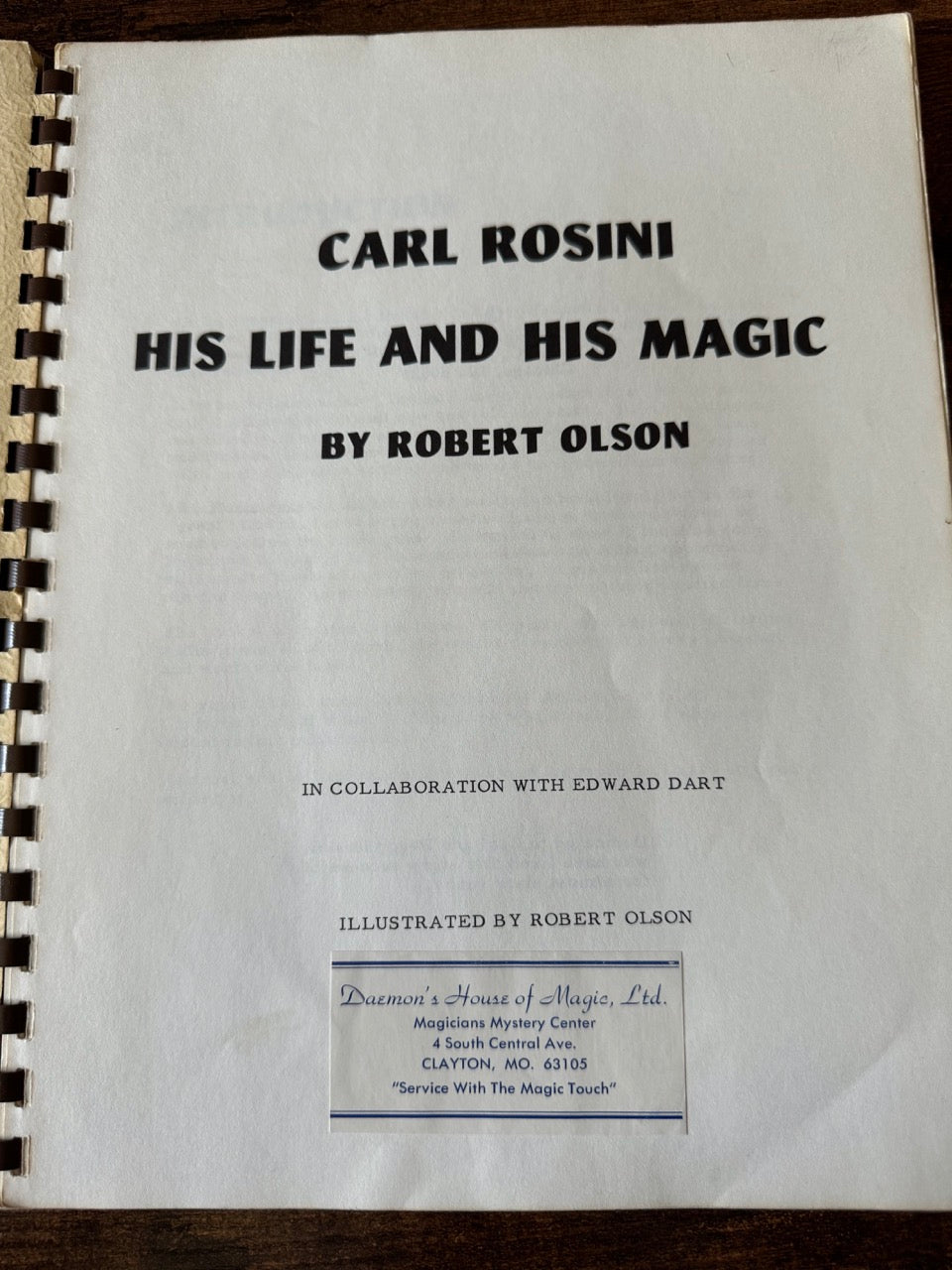 Carl Rosini: His Life and His Magic - Robert Olson