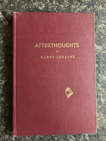 Afterthoughts - Harry Lorayne