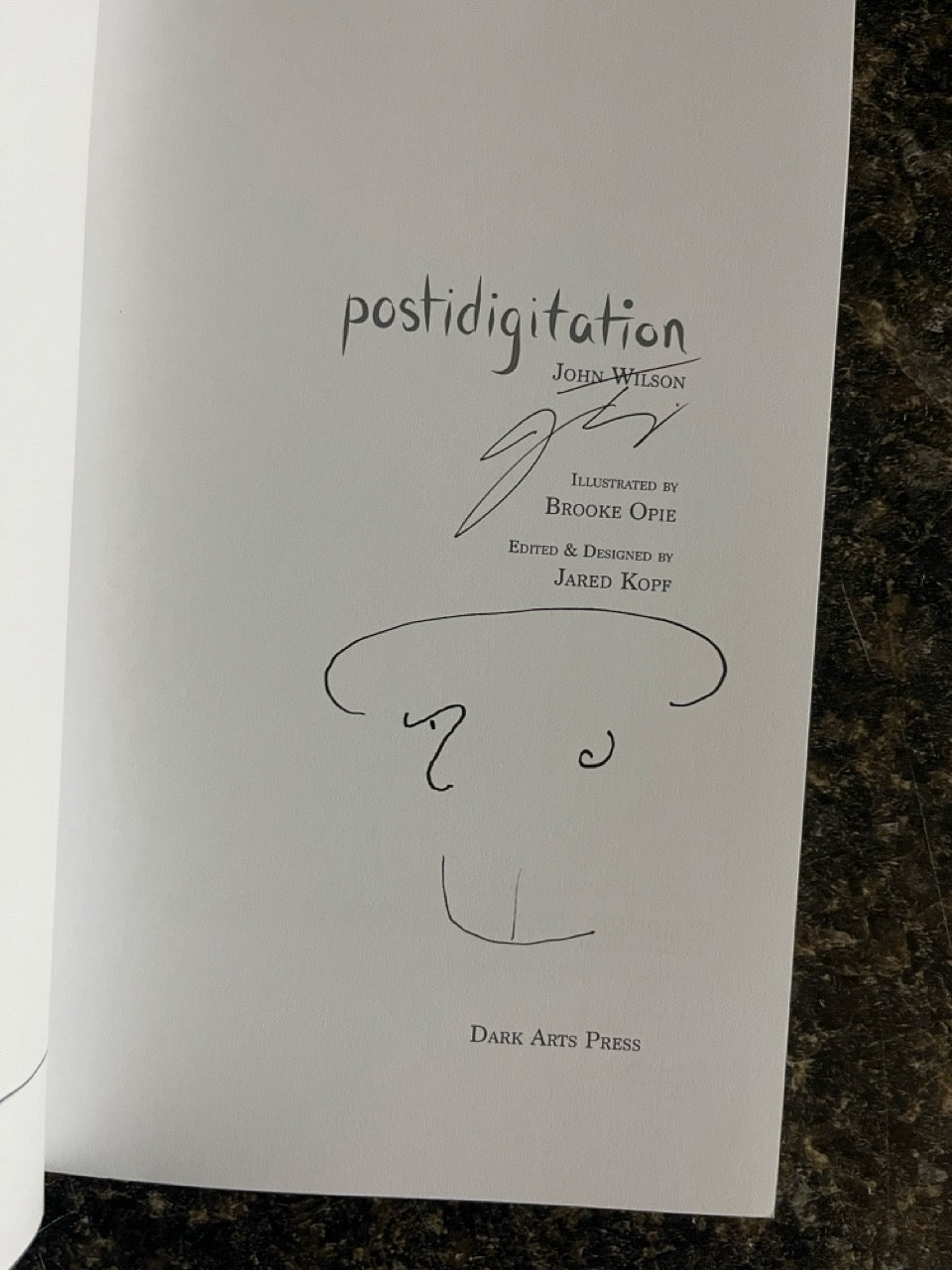 Postidigitation - John Wilson - SIGNED