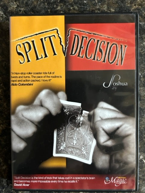 Split Decision (DVD & Gimmicks) - Joshua Jay