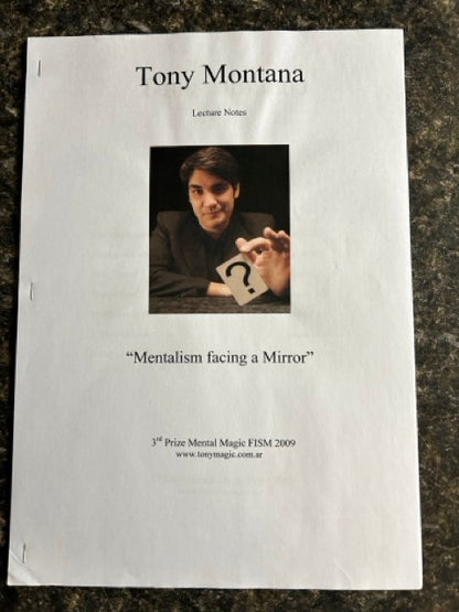 Mentalism Facing A Mirror - Tony Montana Lecture Notes & DVD