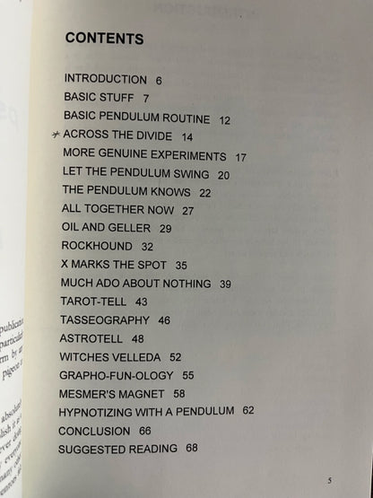 Pendulum Power for the psychic entertainer - Richard Webster