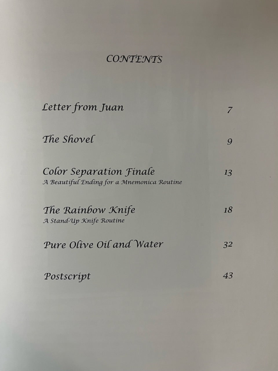 Letters From Juan, Vols.1-6 - Juan Tamariz