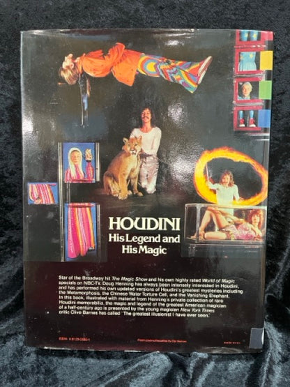 Houdini: His Legend and His Magic - Doug Henning (hardcover)