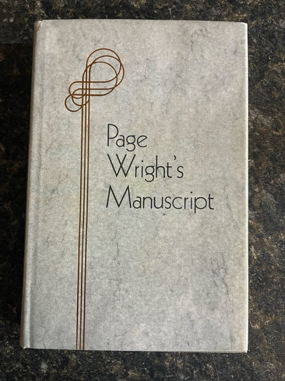 Page Wright's Manuscript - T. Page Wright - HC w/dj