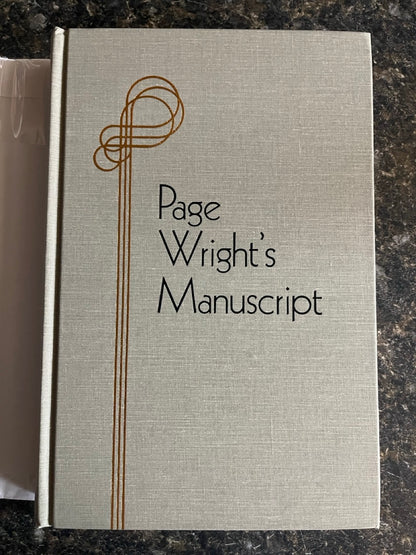 Page Wright's Manuscript - T. Page Wright - HC w/dj