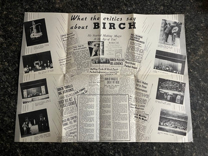 America's Master Magician Birch Advertisement