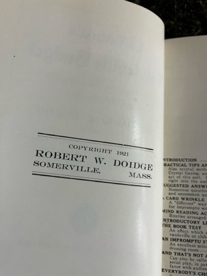 LaVellma's Vaudeville Budget for Mind-Readers Magicians and Ventriloquists - David Lustig